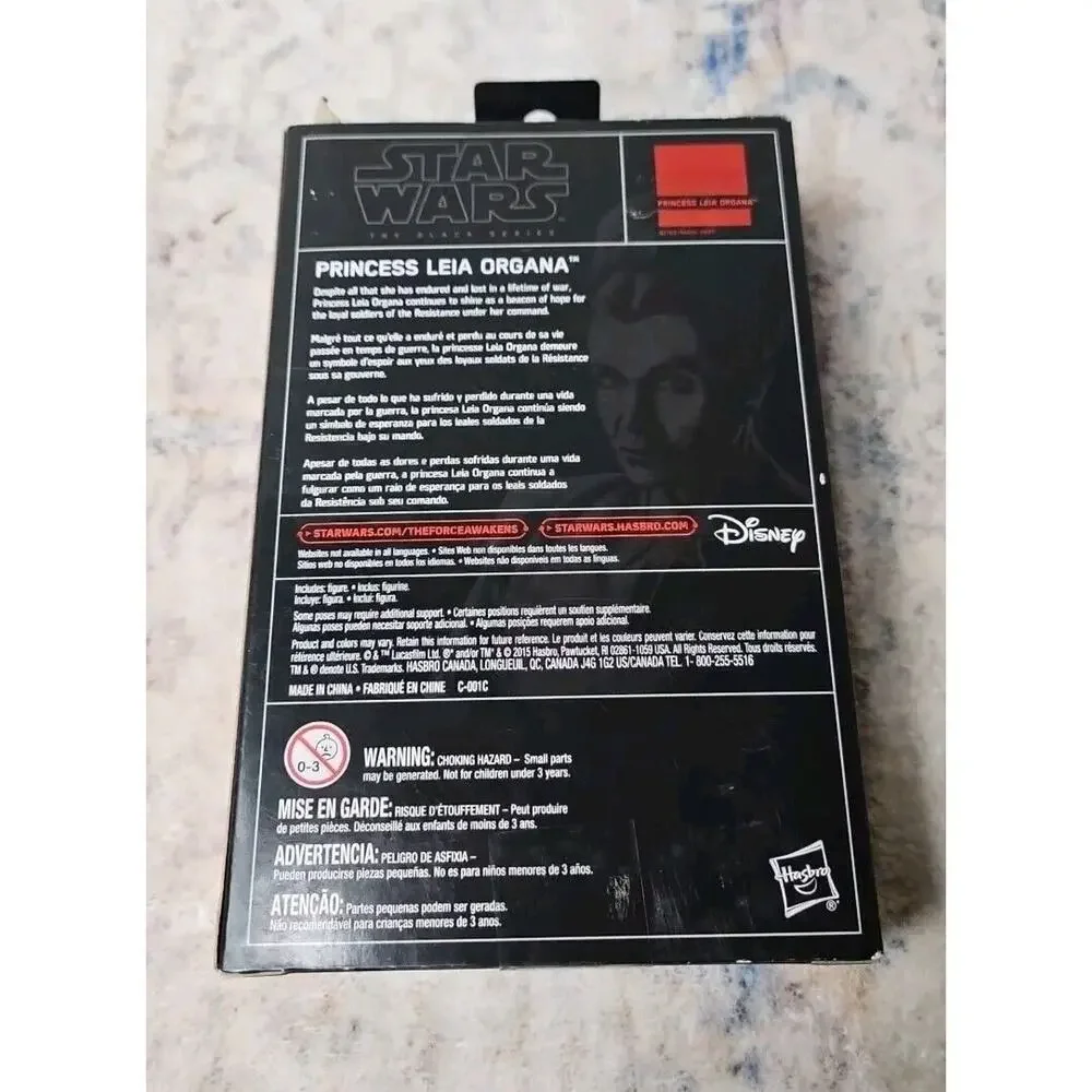 Star Wars Black Series Princess Leia Organa Action Figure The Force Awakens 3.75